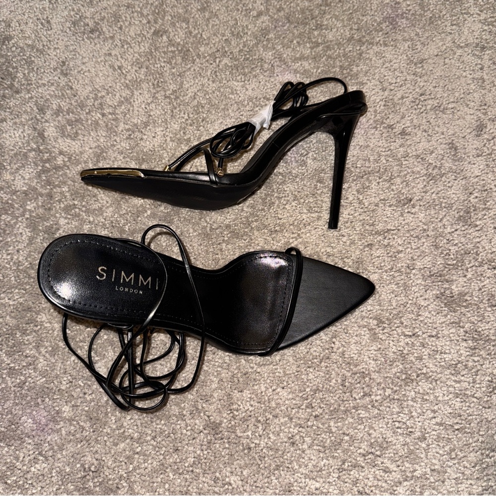 Black Strappy Heels